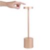 Беспроводная настольная лампа с usb-аккумулятором, светодиодная, портативная, с питанием от батареи, трехцветная, с плавным затемнением, маленькая