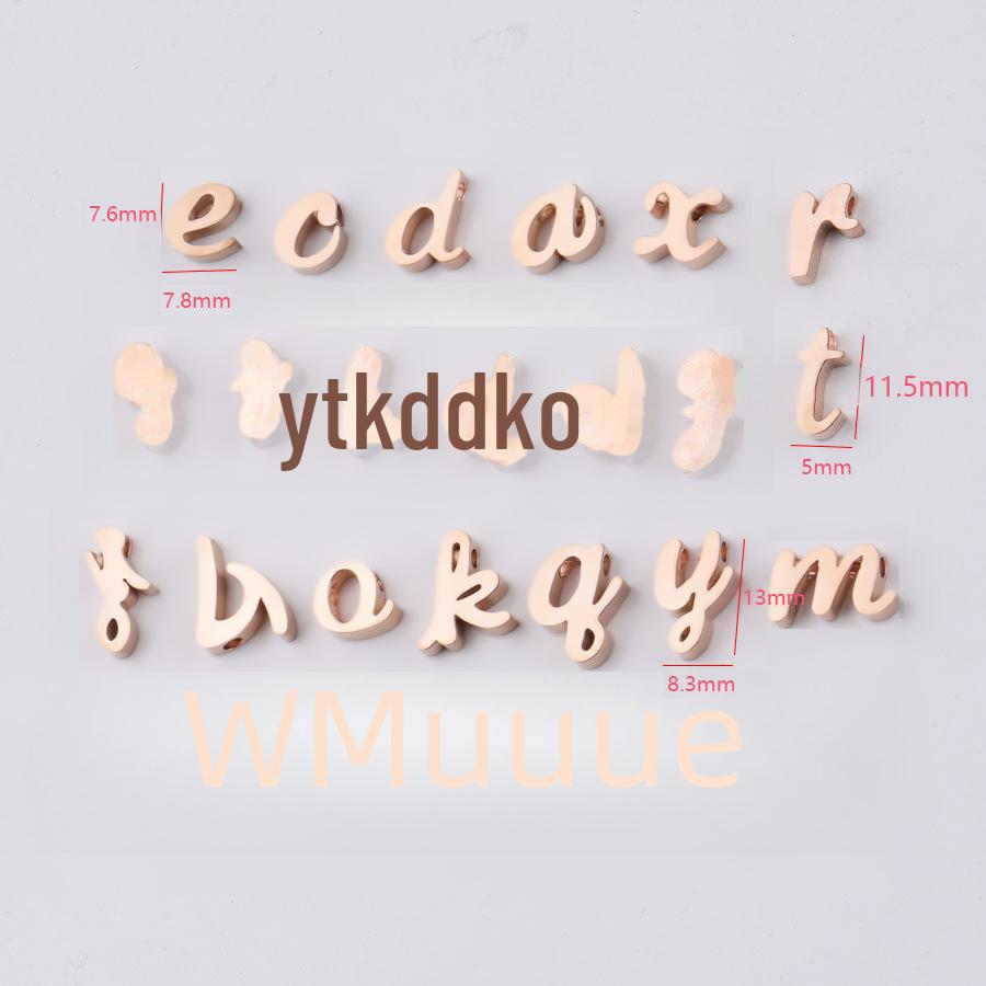 Бусины из нержавеющей стали с буквами AZ 1,8 мм с маленьким отверстием для самостоятельного изготовления аксессуаров