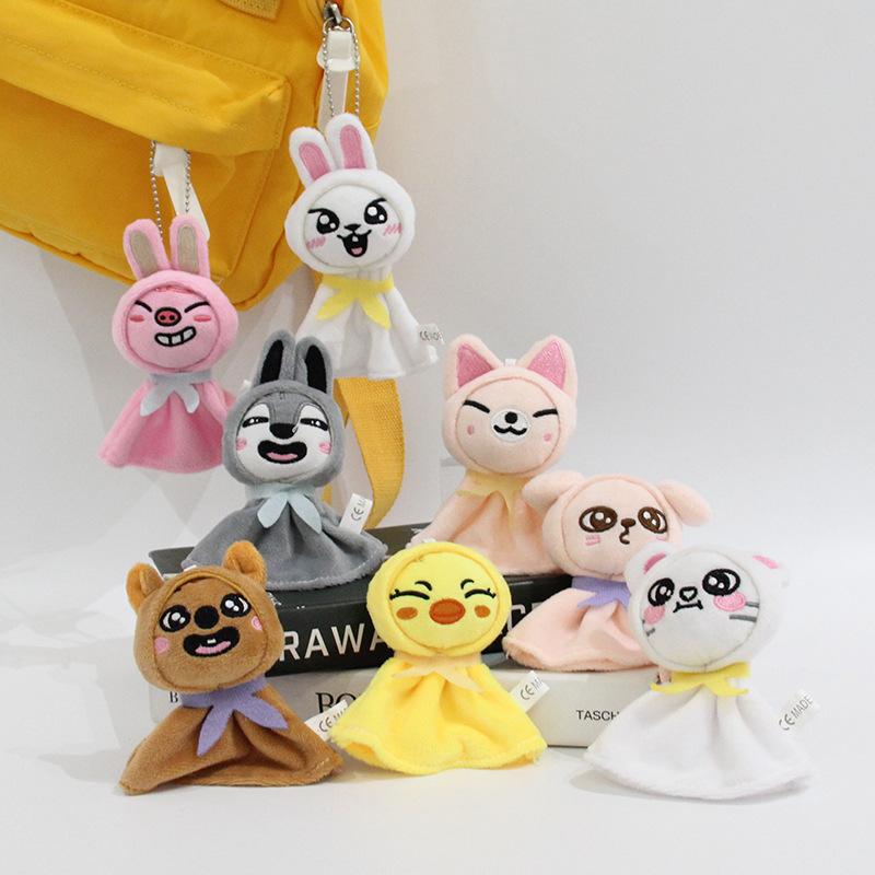Sunny Doll Plush Pendant Straykids Cartoon Animals Keychain Toys Kawaii Bag Backpack Accessories Children Gifts