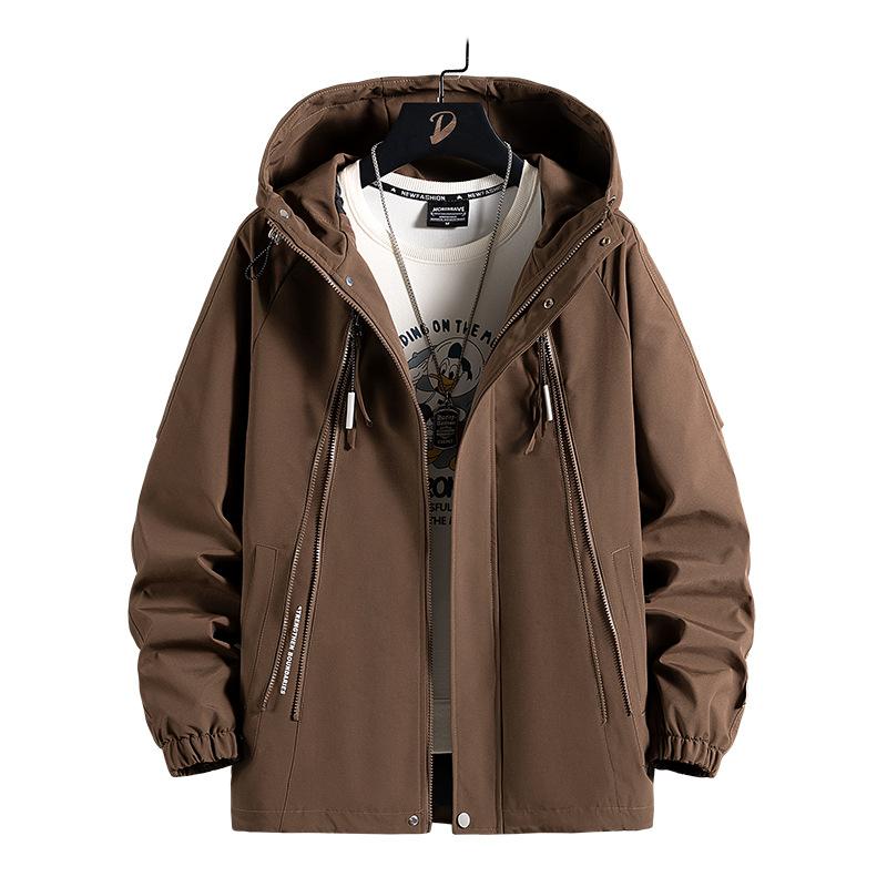 Куртка мужская, мужская повседневная мужская одежда больших размеров с капюшоном, куртка