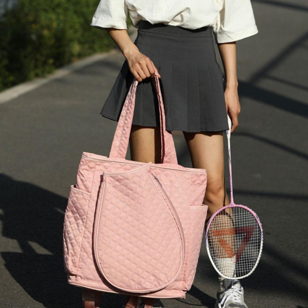 2 Rackets Badminton Backpack Nylon Racquet Carrying Bag Racket Storage Bag Exercise Gym Equipment