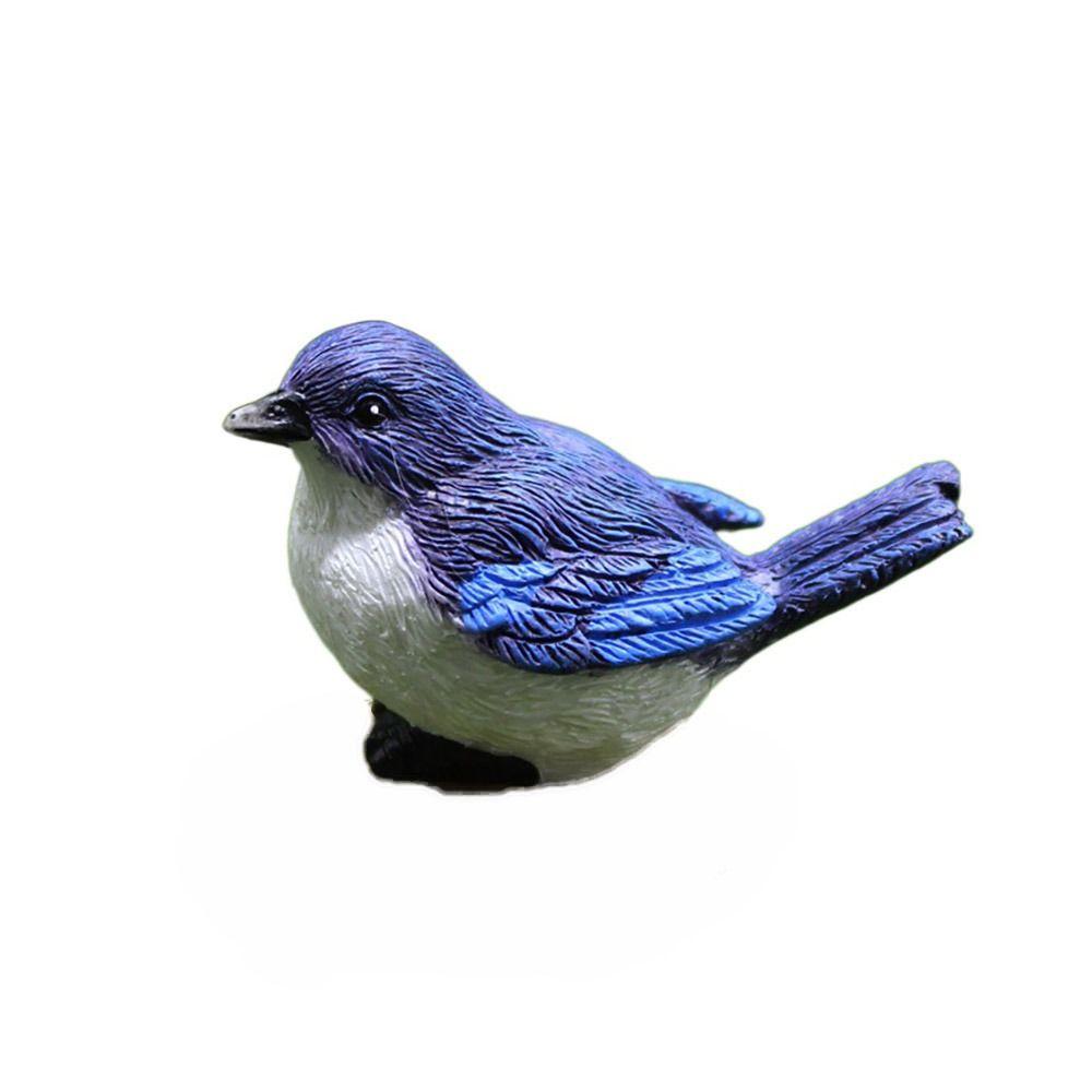 Многоцветные миниатюрные фигурки птиц, многоразмерная имитация воробья, модель для улицы и дома