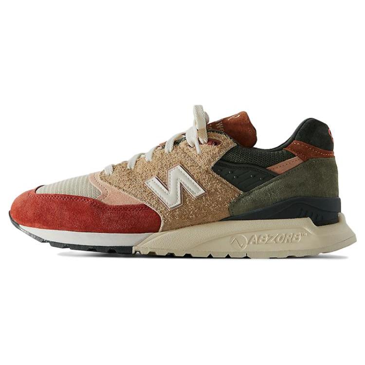 New Balance 998 Сделано в США 'Город с широкими полями - Чатни' (унисекс) Бежевые / Чатни Беговые кроссовки U998KH1