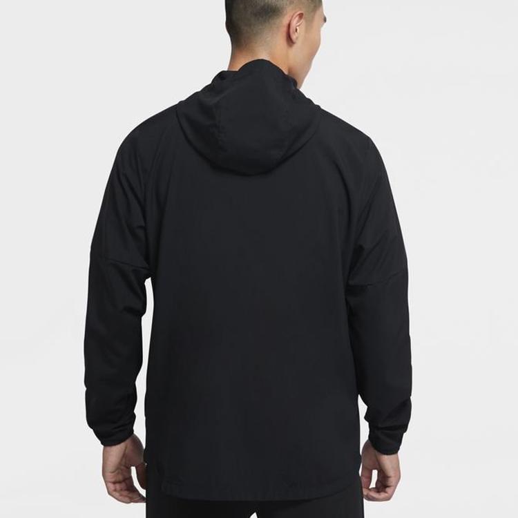 Nike Windrunner Solid Weave Беговая куртка с капюшоном Мужские куртки Черные CU5354-010
