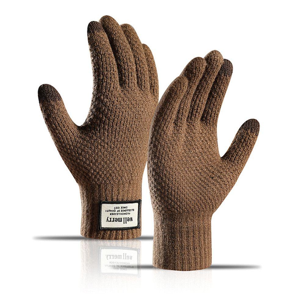Winter Autumn Business High Quality Warm Male Mitten Touch Screen Men Gloves Wool Cashmere
