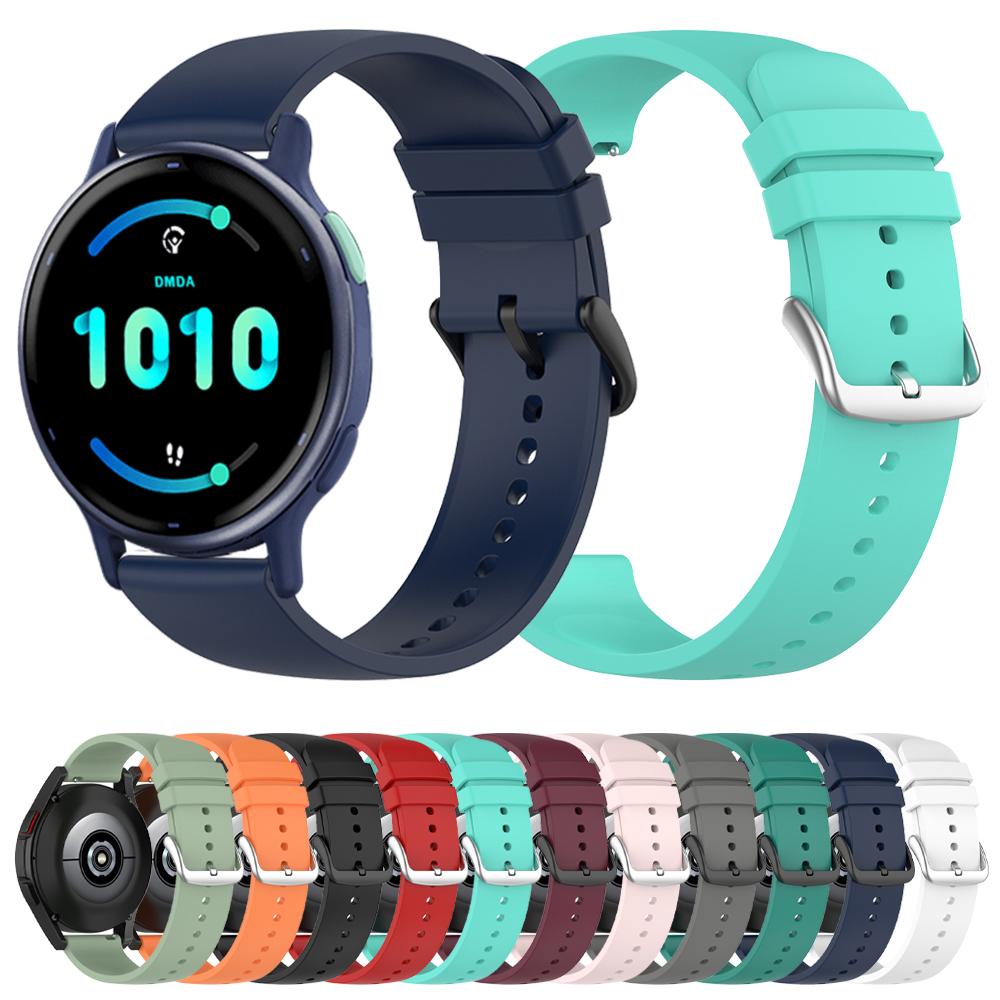 Классический 20 22мм Силиконовый Спортивный Ремешок Для Garmin Vivoactive 5 4 Venu 3 Ремешок для Часов Замена Браслета Forerunner 165 265 255 Music Ремешок
