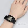 Casio Цифровые часы с мировым временем LF-30W-1A, Ремешок из биопластика, Черный