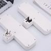Plastic Universal Power Strip Multi-function Overload Protection USB Quick Charge White Multi Socket Extension Socket Power