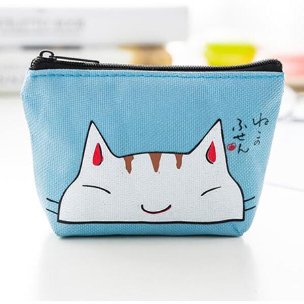Кошелек для монет с кошкой Женский кошелек Маленький Милый Мультяшный Животный Держатель для карт Сумка для ключей Детский кошелек CLE