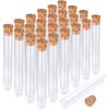 Storage Containers Laboratory Clear Plastic Test Tubes Wedding Favor Gift Tube With Corks Caps