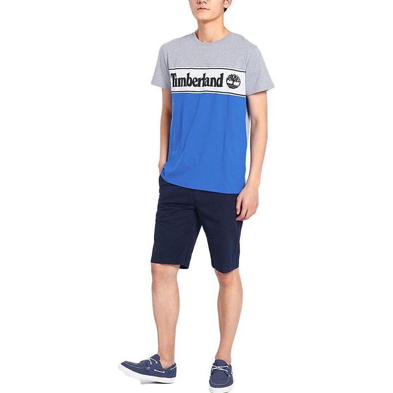 Timberland T-Shirts Men's Gray Crew Neck Moderate Straight Fit A1OA4-052