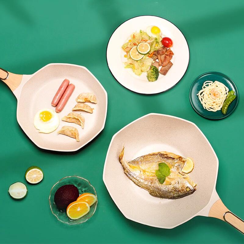 MeiLing Восьмиугольная сковорода из майфанского камня с антипригарным покрытием