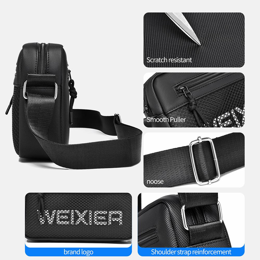 WEIXIER Мужская сумка через плечо, сумка-мессенджер, мини-кошелек, дорожная сумка для паспорта