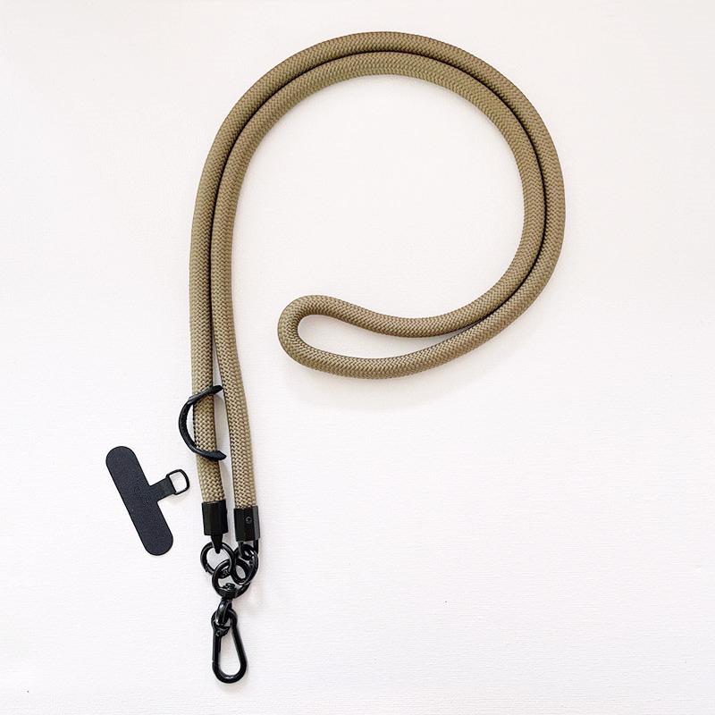 Necklace Carry Lanyard Strap For iPhone 16 15 14 Samsung S25 Xiaomi Case Climbing Hanging Shoulder Cord Rope Clip Card Sticker