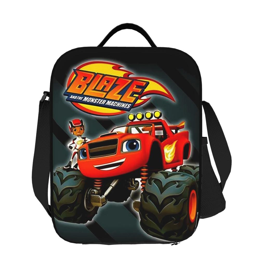 Blaze And The Monster Machines Insulated Lunch Bag for Women Children Portable Food Boxes Thermal Lunch Box Tote