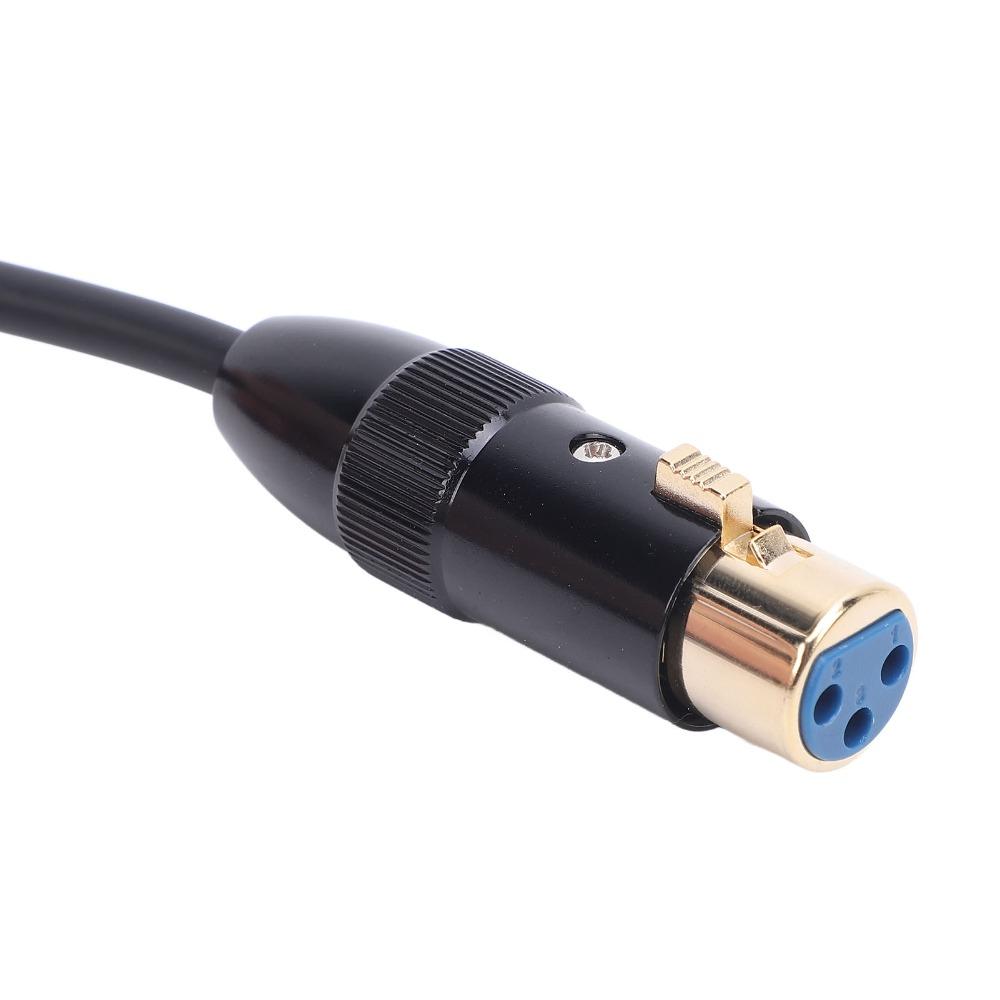 1/8in Jack 3.5mm for TRS Male To Dual XLR Female Cable Active Speaker Connection Cable Speakers
