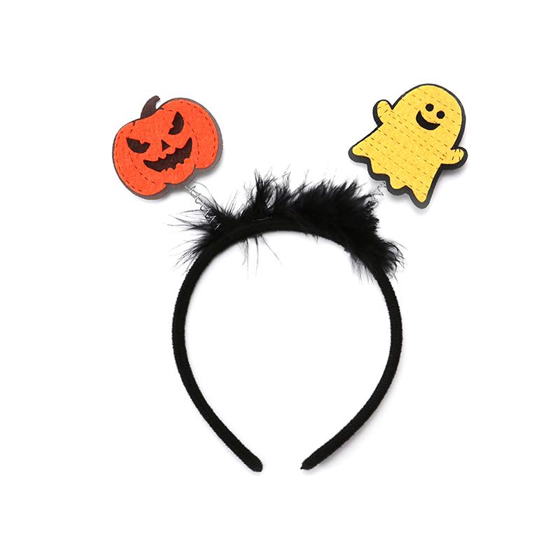 Хэллоуин наряды Cos смешная повязка на голову злой тыквенный призрак обруч для волос для женщин реквизит для фотосессий череп шляпа ведьмы головной убор