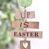 3Pcs Easter Wood Hanging Ornament Painted Bird House Shape Pendant Home Banquet Decor Kids Party Crafts Supplies
