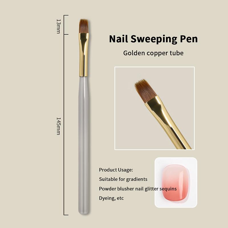 3Pcs Nail Art Brush Checker Nail Drawing Painting Line Brush Nail Art Tool Acrylic Painting Brushes Diy Design Manicure Tools