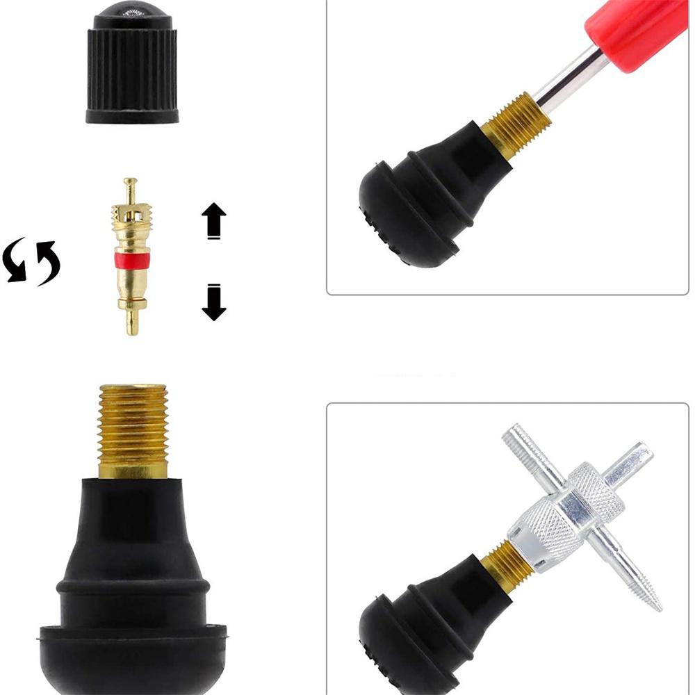 34Pcs TR412 High Performance Multifunctional Car Accessories Durable Tyre Valve Removal Tool for Car Bike Truck Motorcycle