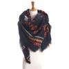 Year Genuine Autumn and Winter Color Printing Soft Warm Scarf, Retro Shawl, Thickened