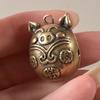 Chinese Style Small Brass Bell Car Key Pendant Cartoon Pig Bell Pendant