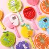 2Pcs Folding Fan Cartoon Fruit Folding Pattern Handheld Fan Lightweight Summer Cooling Fan for Children Gift