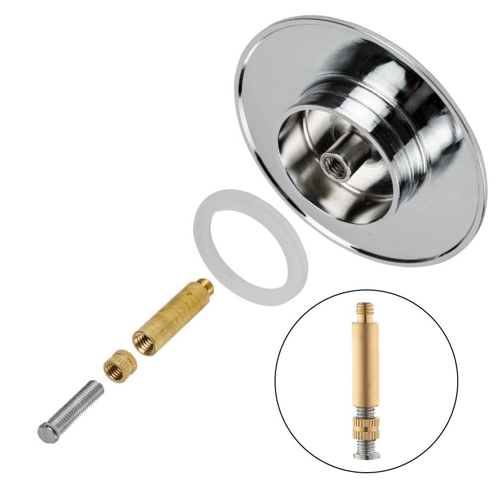 Для пробок ванны Регулируемый латунный стержень Диаметр M8 с винтами и гайками Длина регулируется от 39 до 49 миллиметров