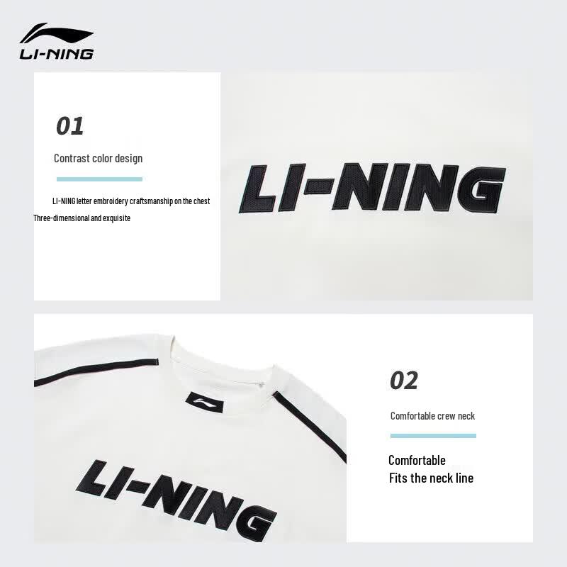 Li-Ning Мужская хлопковая футболка с коротким рукавом