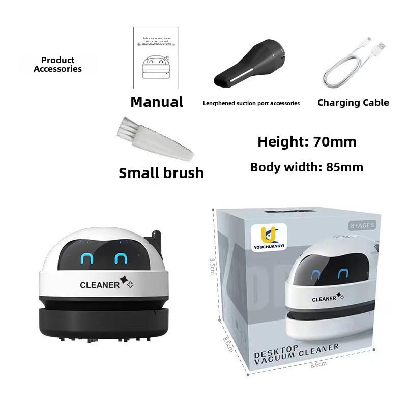 Мини беспроводной пылесос, портативный настольный пылесос для стола, клавиатуры, автомобиля, дома, офиса, USB-перезаряжаемый ручной пылесос для сбора крошек