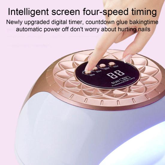 UV LED Nail Light Treatment Device 650nm Infrared Light 470nm Blue Light Toenail Fingernail Removal Gel Polish Drying Curing