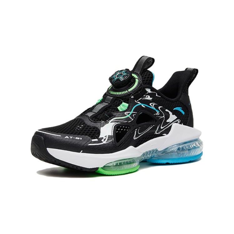 Anta Comfortable Non-Slip Breathable Kids Casual Shoes Kids Sneakers Black Blue 312326993-3