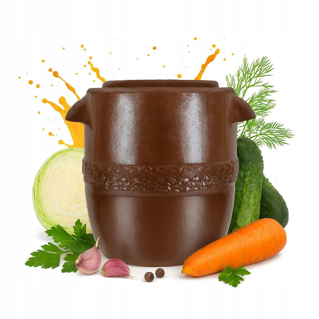 Stoneware Barrel 20L For Pickling Cucumber And Cabbage Traditional Stoneware