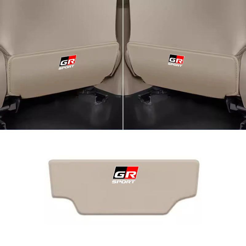 1pcs Car Seat Back Anti Kick Pad Mats Cover For Toyota GR GAZOO RACING Sport Corolla Yaris RAV CHR Camry Auris Auto Accessories