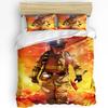 Firefighter Tool Flame Duvet Cover Bed Bedding Set For Double Home Textile Quilt Cover Pillowcases Bedroom Bedding Set No Sheet