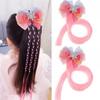 Korean Fashion Children's Girl Bowknot Braided Hair Rope Gradient Headdress Girl Hair Accessories