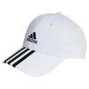 Adidas 3-Stripes Cotton Twill Baseball Cap White/Black