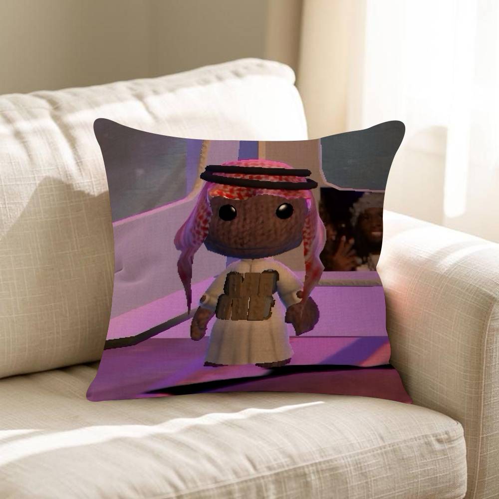 Забавная подушка-чехол Sackboy из LBP Наволочка для подушки Гостиная Диван Домашний декор На заказ