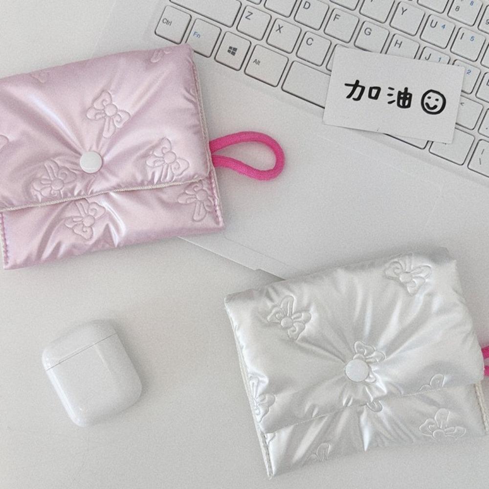 Large Capacity Small Clutch Purse Multipurpose Sanitary Pads Bag Mini Napkin Pouch Storage Bag
