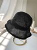 Sun hat elegant bow fungus edge sweet bucket hat breathable cotton and linen sun hat big brim sun hat tide