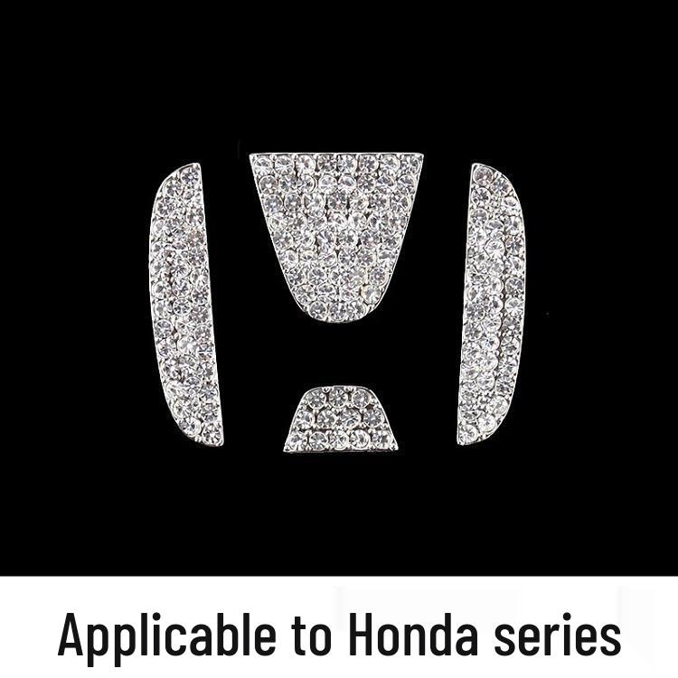 Наклейка со стразами на логотип руля - Стильное украшение салона автомобиля