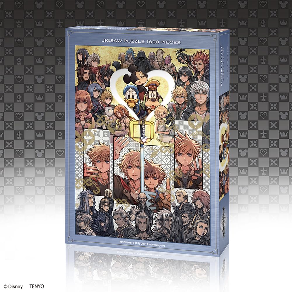 Tenyo в пазле из 1000 деталей Disney KINGDOM HEARTS 20th Anniversary Art В комплект входят клей и шпатель. В комплект входит сервисная карта [Сделано в Японии]