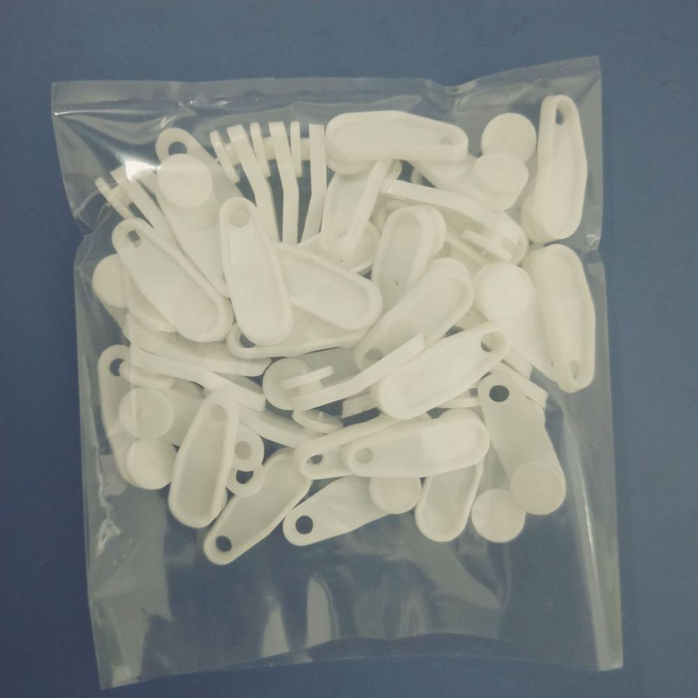 50 Pcs Plastic Curtain Track Clips Durable Drapery Hooks Easy To Use Curtain Accessories  Bedroom