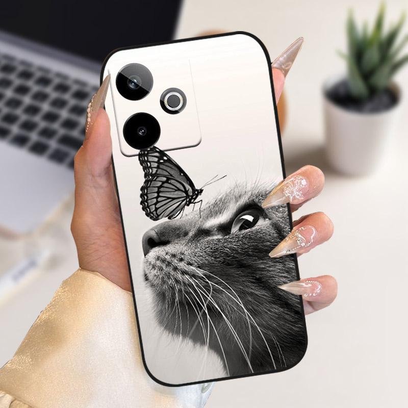 Чехол для Realme GT 7 T GT7T 2025 Новая Мода Мягкий Силикон ТПУ Задняя Крышка Телефона Для Realme GT7 Pro RMX5011 Чехол Ударопрочный Capa