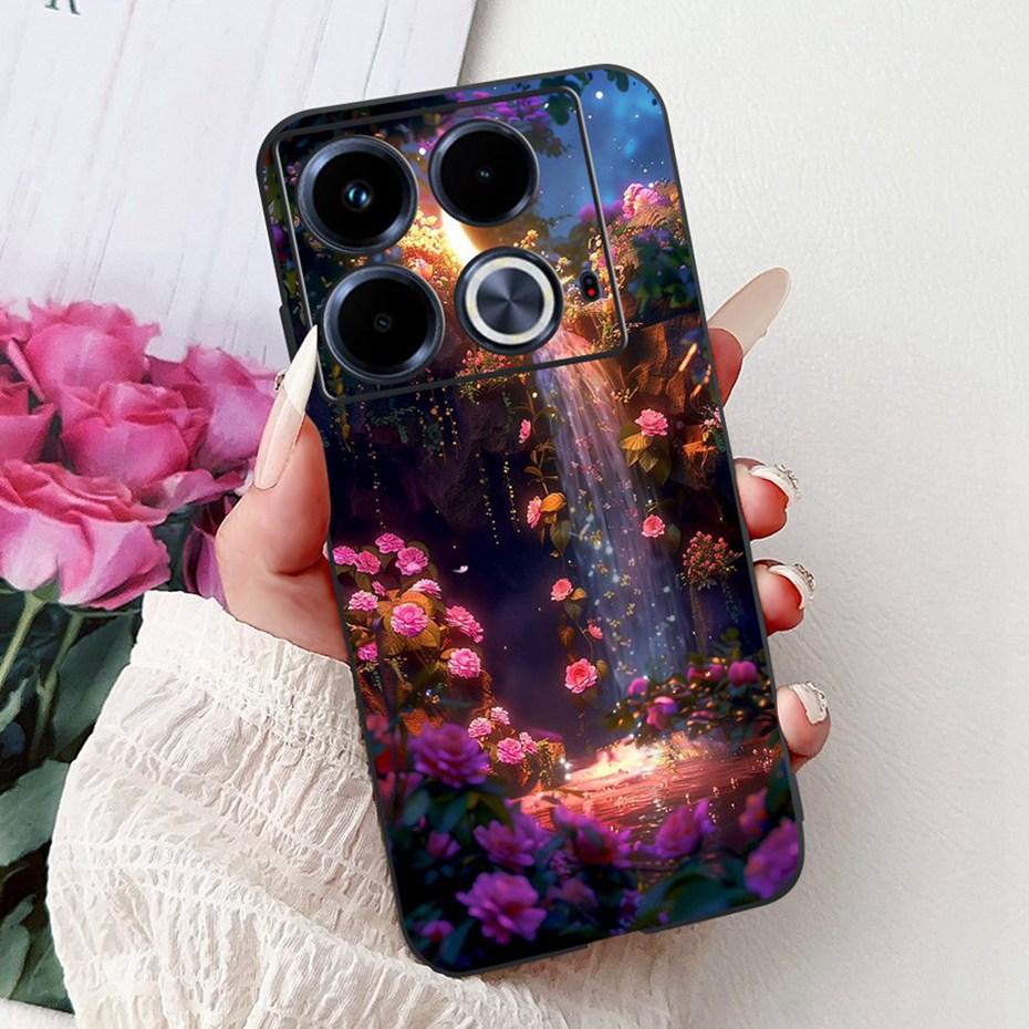 Модный Чехол с Рисунком Для Infinix Note 40 40Pro Pro+ Мягкий Силиконовый TPU Чехлы Для Телефона Для Infinix Note40 40 Pro Plus Чехлы Бамперы