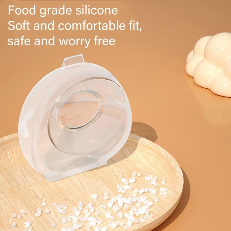 Easy Cleaning Silicone Milk Saver for Breastfeeding, Comfortable Leak Proof 100ml Capacity Milk Collector Wearable