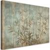 Canvas Print, Bamboo Shoots On Pastel Background