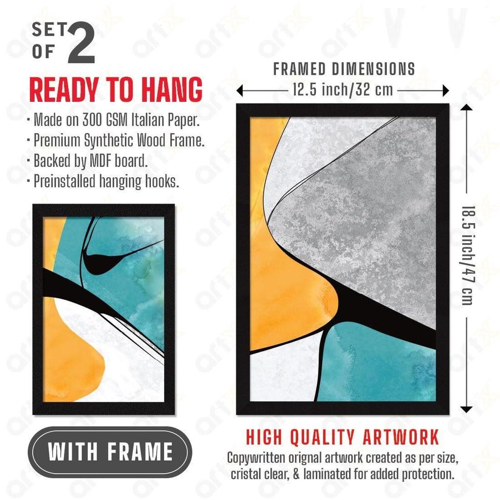 Декорации для стен в эстетическом стиле, картины с рамкой для украшения дома, картины в рамке для украшения стен, настенный декор для гостиной, набор из 2 шт.