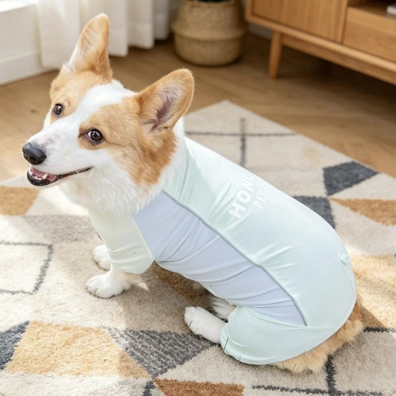 Cooling Dog Vest With Full Leg Coverage Sun Protection Anti-Insect Dirt-Resistant Belly Guard Medium Dogs