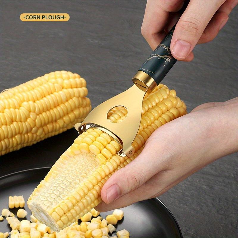 Kitchen Stainless Steel Manual Corn Thresher1-2Personal Creative Peeler Household Vegetable and Fruit Tool Magic Device